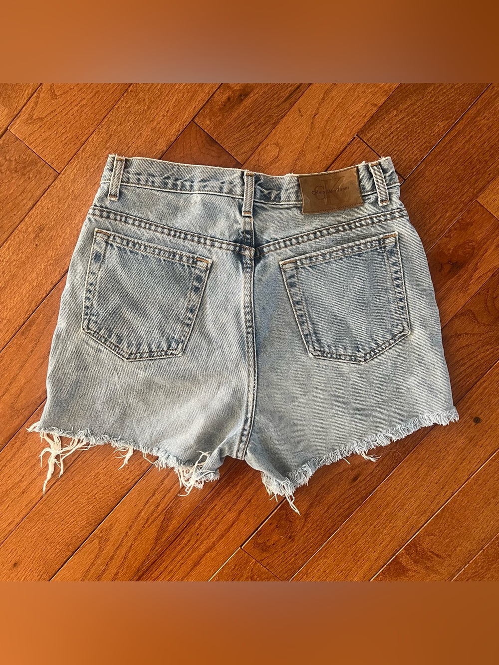 Vintage Calvin Klein High waist Stonewashed Denim Cut off Shorts
